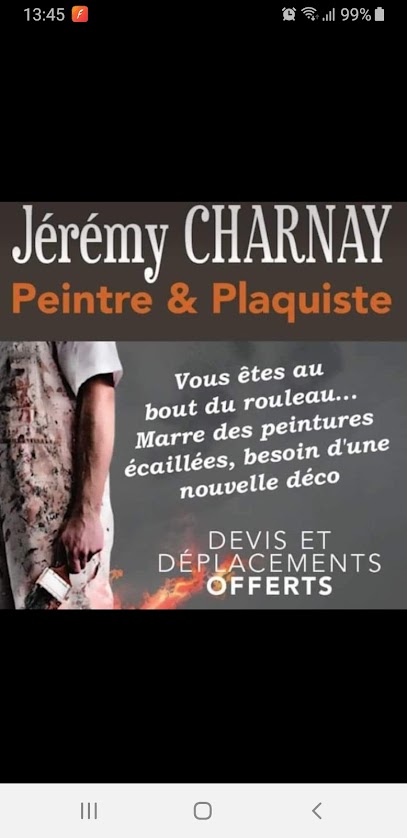 Jeremy Charnay Plaquiste Peintre, Peintre à Ambierle
