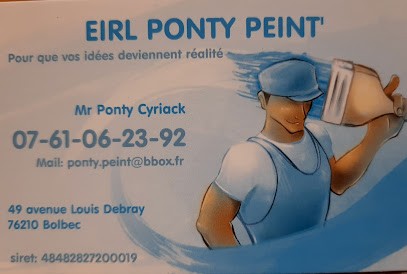 Ponty Cyriack EIRL, Peintre en Bâtiment à Saint-Maurice-d'Ételan