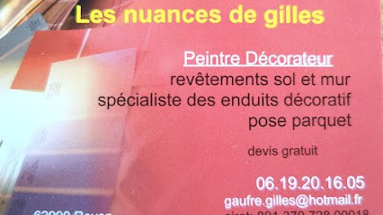 Les Nuances De Gilles, Peintre en Bâtiment à Royon