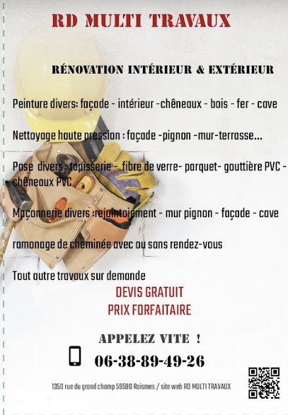 RD Multi Travaux, Peintre en Bâtiment à Raismes