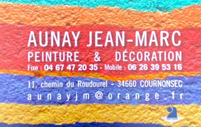 Aunay Jean-Marc, Magasin de Peintures à Cournonsec